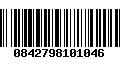 Código de Barras 0842798101046