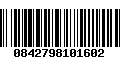 Código de Barras 0842798101602