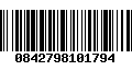 Código de Barras 0842798101794