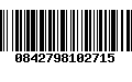 Código de Barras 0842798102715