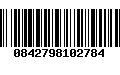 Código de Barras 0842798102784