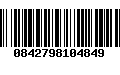 Código de Barras 0842798104849