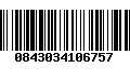 Código de Barras 0843034106757