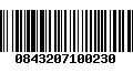 Código de Barras 0843207100230