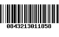 Código de Barras 0843213011858