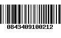 Código de Barras 0843409100212