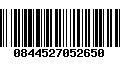 Código de Barras 0844527052650