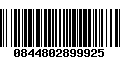 Código de Barras 0844802899925