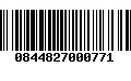 Código de Barras 0844827000771