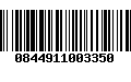 Código de Barras 0844911003350