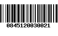 Código de Barras 0845120030021