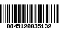 Código de Barras 0845120035132