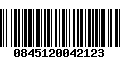 Código de Barras 0845120042123