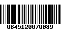 Código de Barras 0845120070089