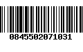 Código de Barras 0845502071031