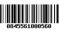 Código de Barras 0845561000560