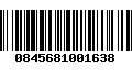 Código de Barras 0845681001638