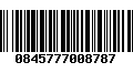 Código de Barras 0845777008787