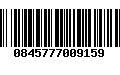 Código de Barras 0845777009159