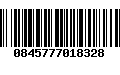 Código de Barras 0845777018328