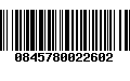 Código de Barras 0845780022602