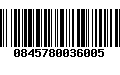 Código de Barras 0845780036005