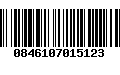 Código de Barras 0846107015123