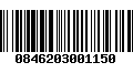 Código de Barras 0846203001150