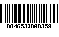 Código de Barras 0846533000359