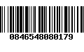 Código de Barras 0846548080179