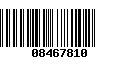 Código de Barras 08467810