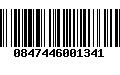 Código de Barras 0847446001341