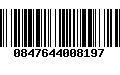 Código de Barras 0847644008197