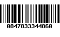 Código de Barras 0847833344860