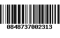 Código de Barras 0848737002313