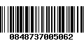 Código de Barras 0848737005062