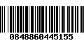 Código de Barras 0848860445155