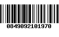 Código de Barras 0849092101970