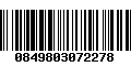 Código de Barras 0849803072278