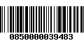 Código de Barras 0850000039483