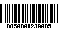 Código de Barras 0850000239005