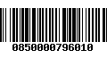 Código de Barras 0850000796010