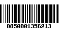 Código de Barras 0850001356213