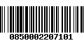 Código de Barras 0850002207101