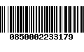 Código de Barras 0850002233179