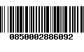 Código de Barras 0850002886092