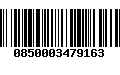 Código de Barras 0850003479163