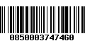 Código de Barras 0850003747460