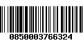 Código de Barras 0850003766324