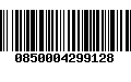 Código de Barras 0850004299128